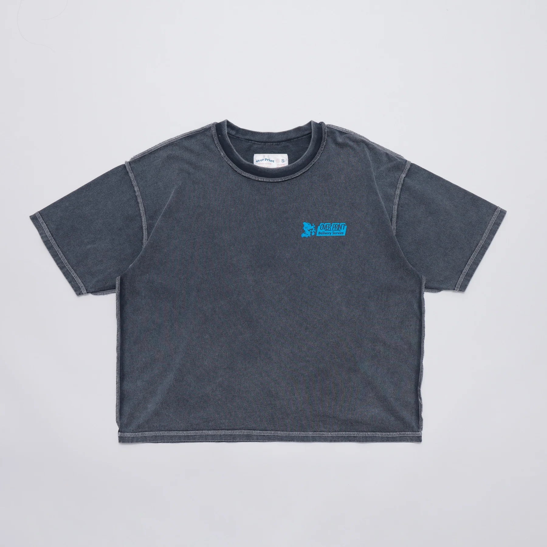 Over Print ZEROZEROHERO Global Delivery pigment Tee