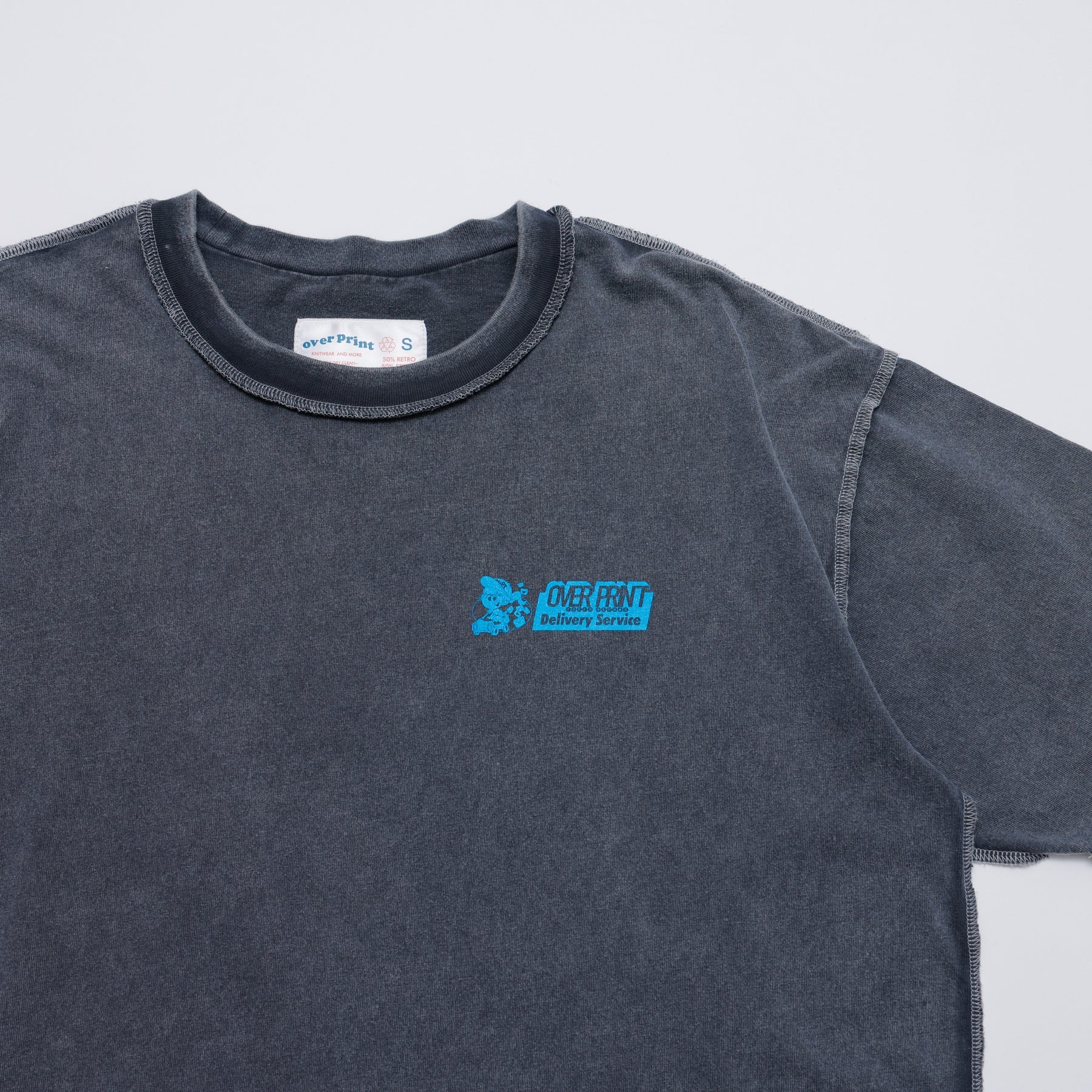 Over Print ZEROZEROHERO Global Delivery pigment Tee
