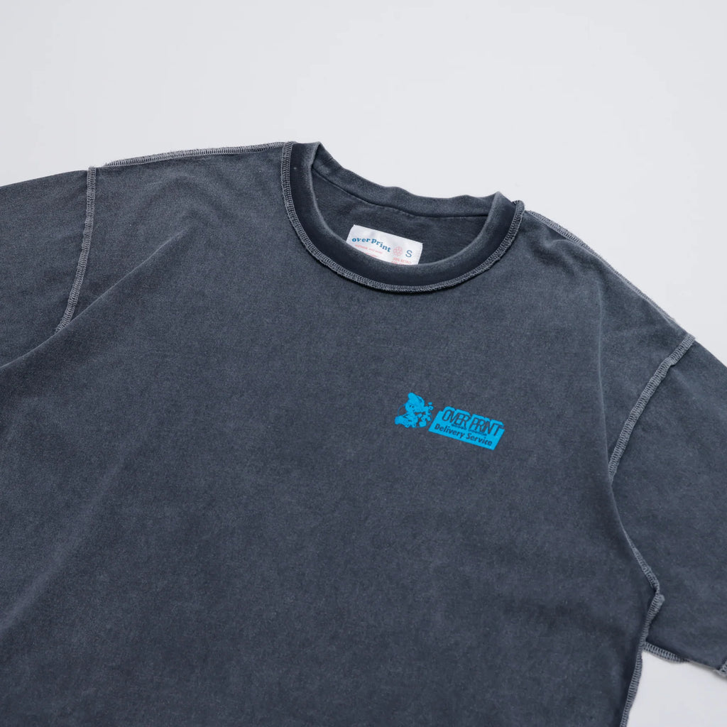 Over Print ZEROZEROHERO Global Delivery pigment Tee