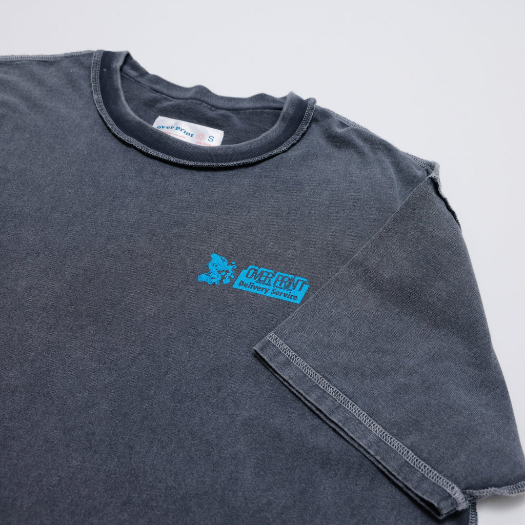 Over Print ZEROZEROHERO Global Delivery pigment Tee