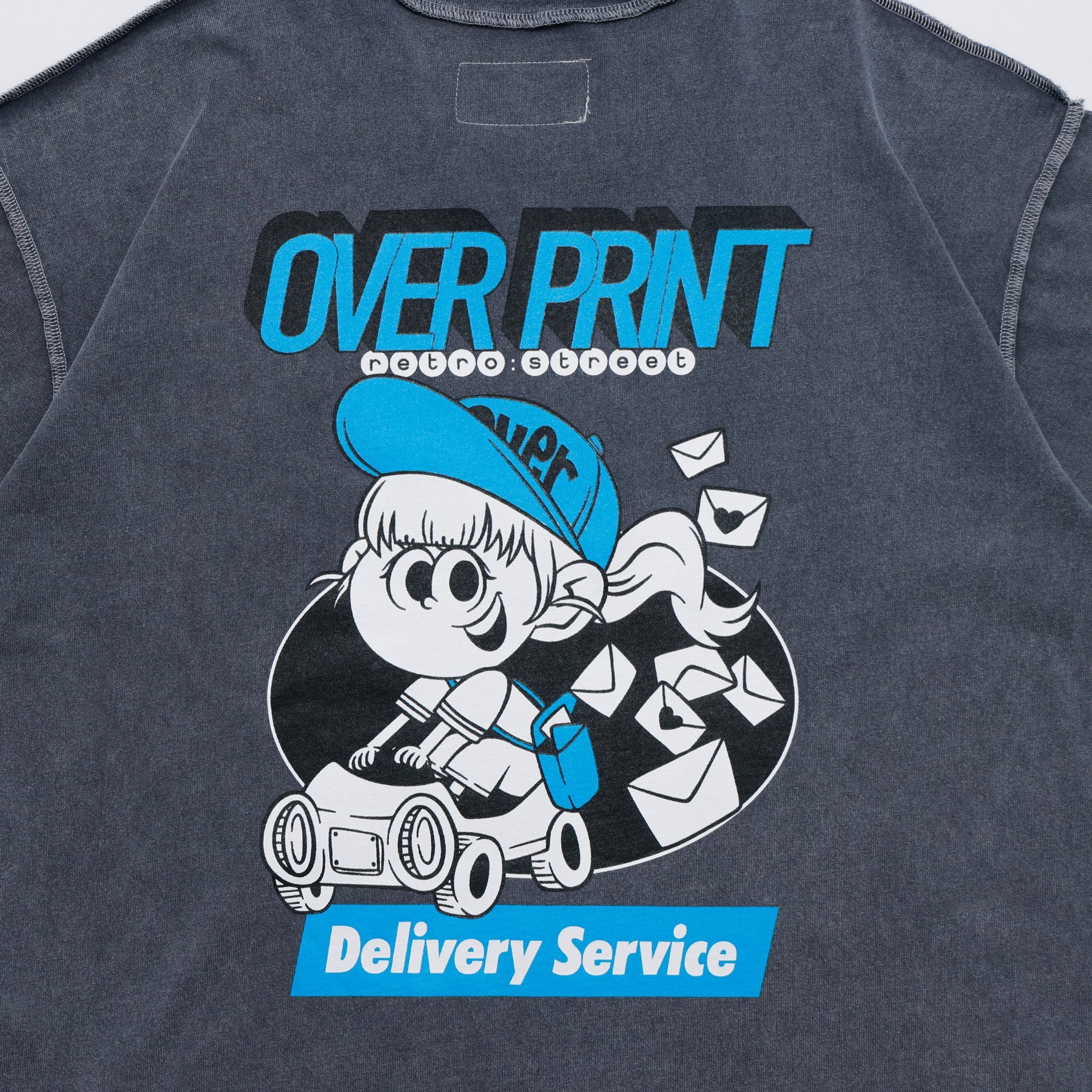 Over Print ZEROZEROHERO Global Delivery pigment Tee