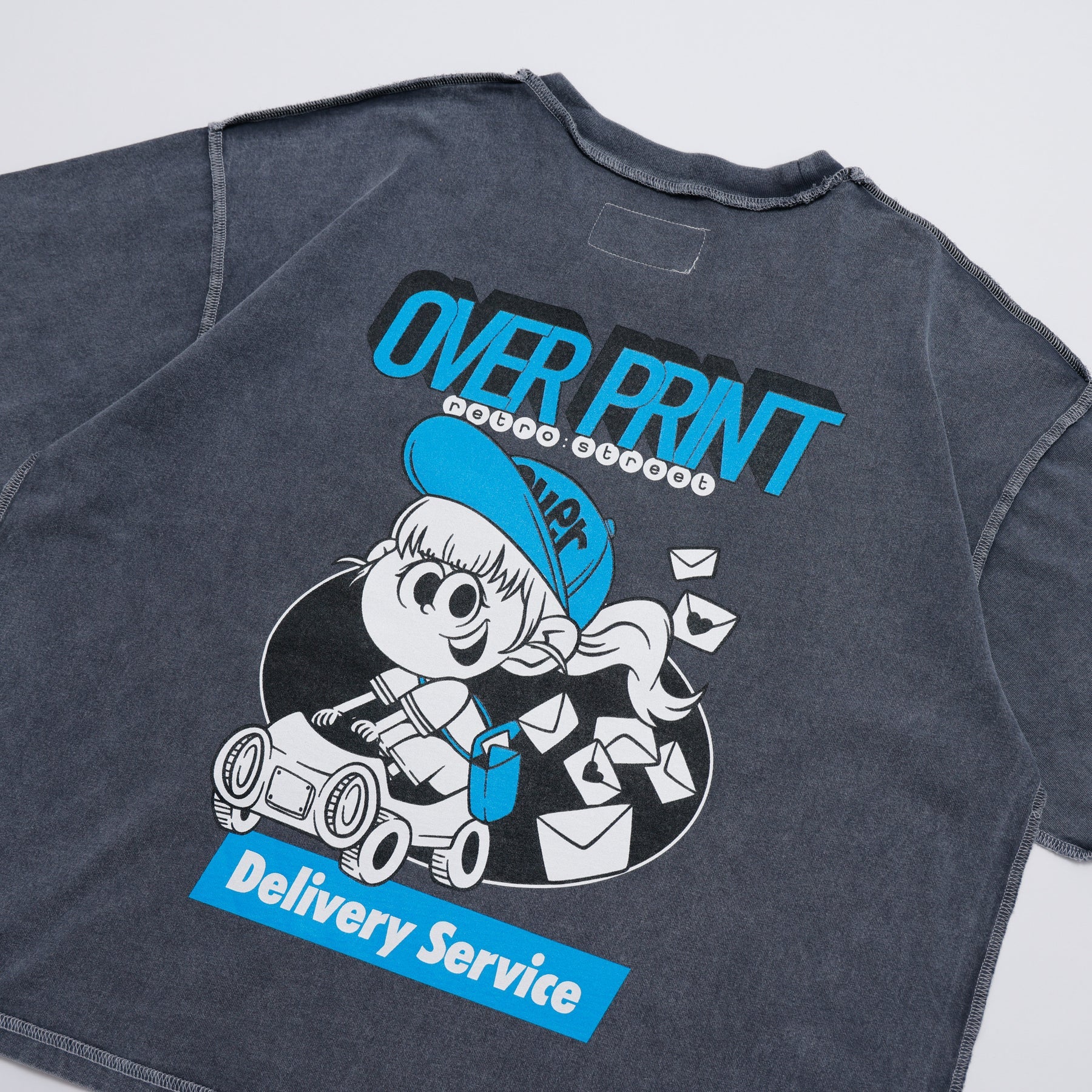 Over Print ZEROZEROHERO Global Delivery pigment Tee