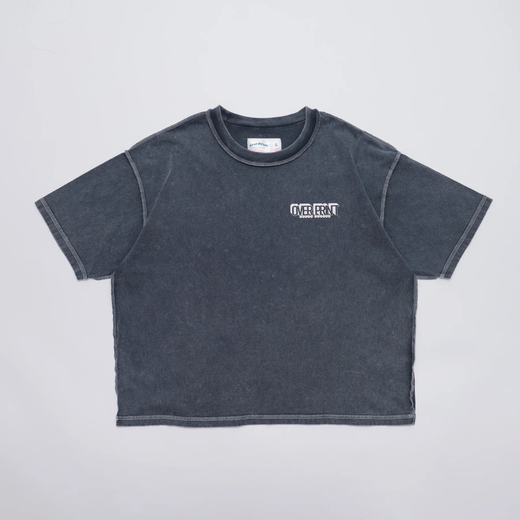Over Print ZEROZEROHERO Global Delivery pigment Tee