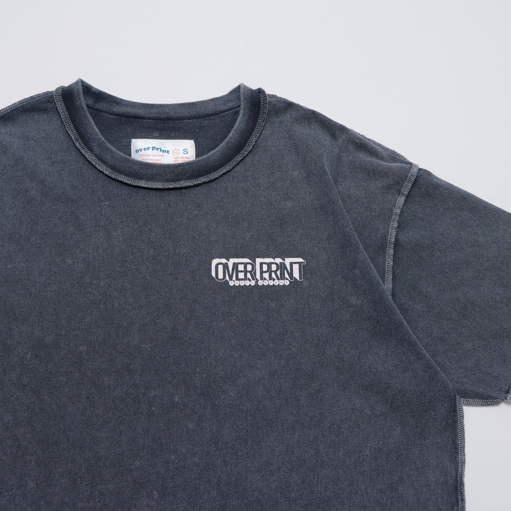Over Print ZEROZEROHERO Global Delivery pigment Tee