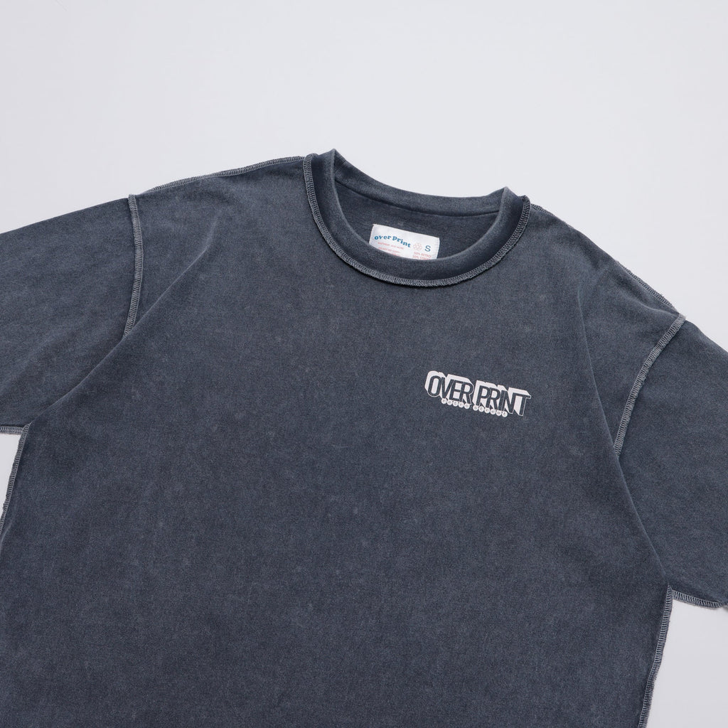 Over Print ZEROZEROHERO Global Delivery pigment Tee