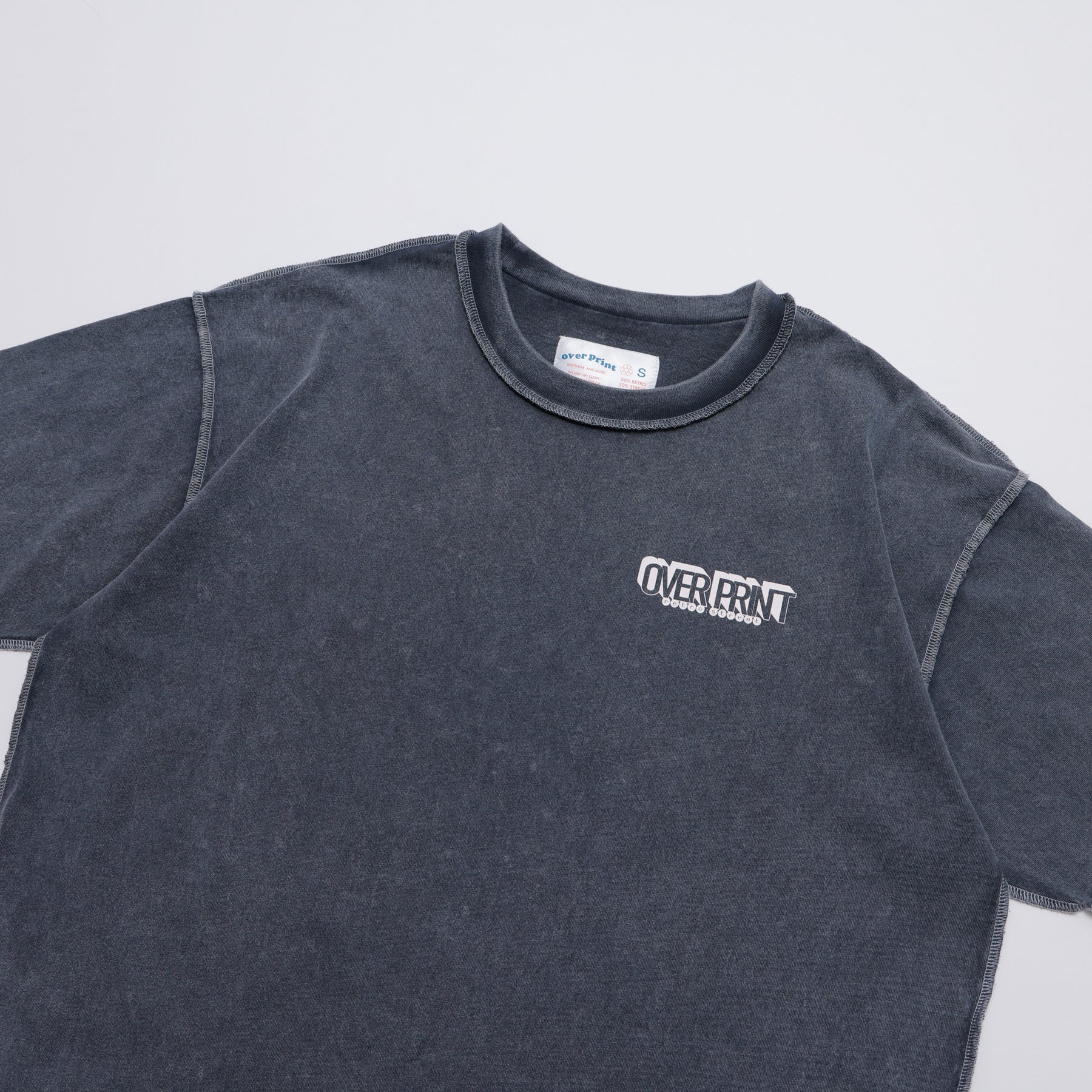 Over Print ZEROZEROHERO Global Delivery pigment Tee
