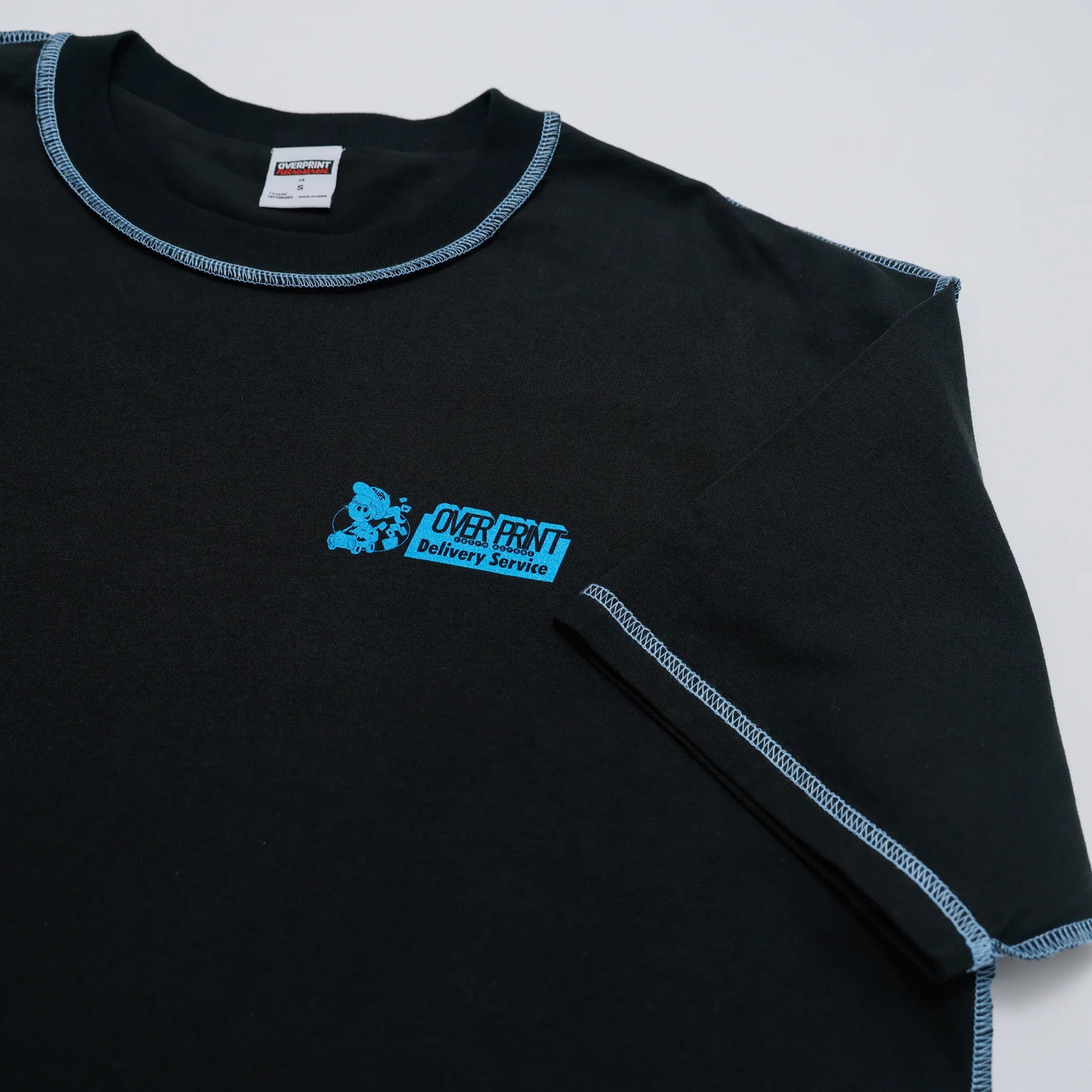 Over Print ZEROZEROHERO Global Delivery Tee