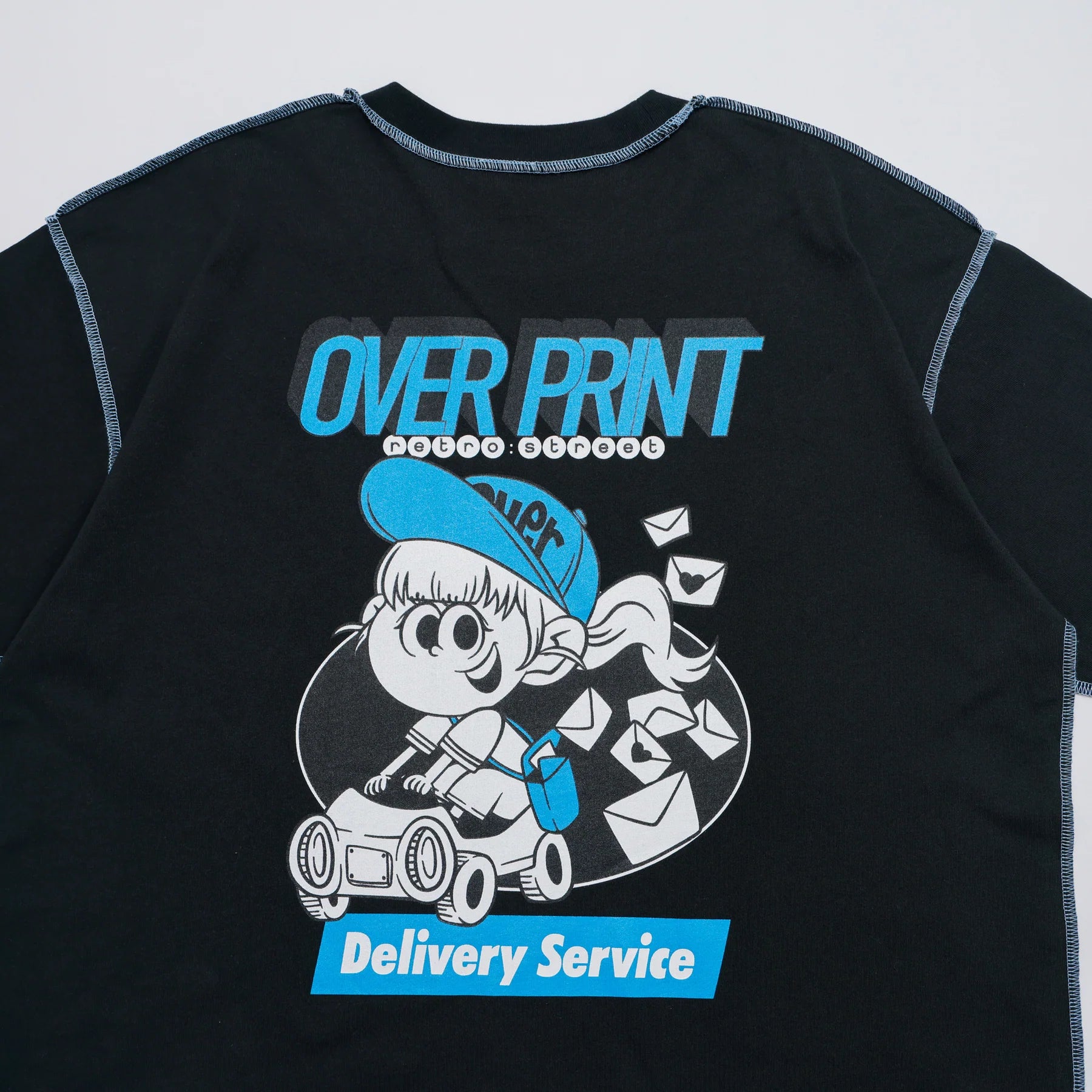 Over Print ZEROZEROHERO Global Delivery Tee