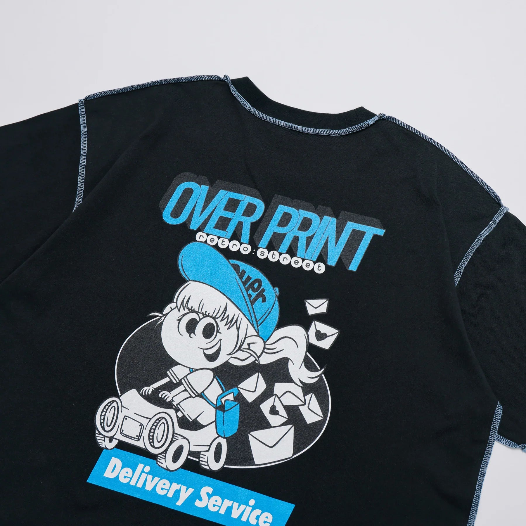 Over Print ZEROZEROHERO Global Delivery Tee