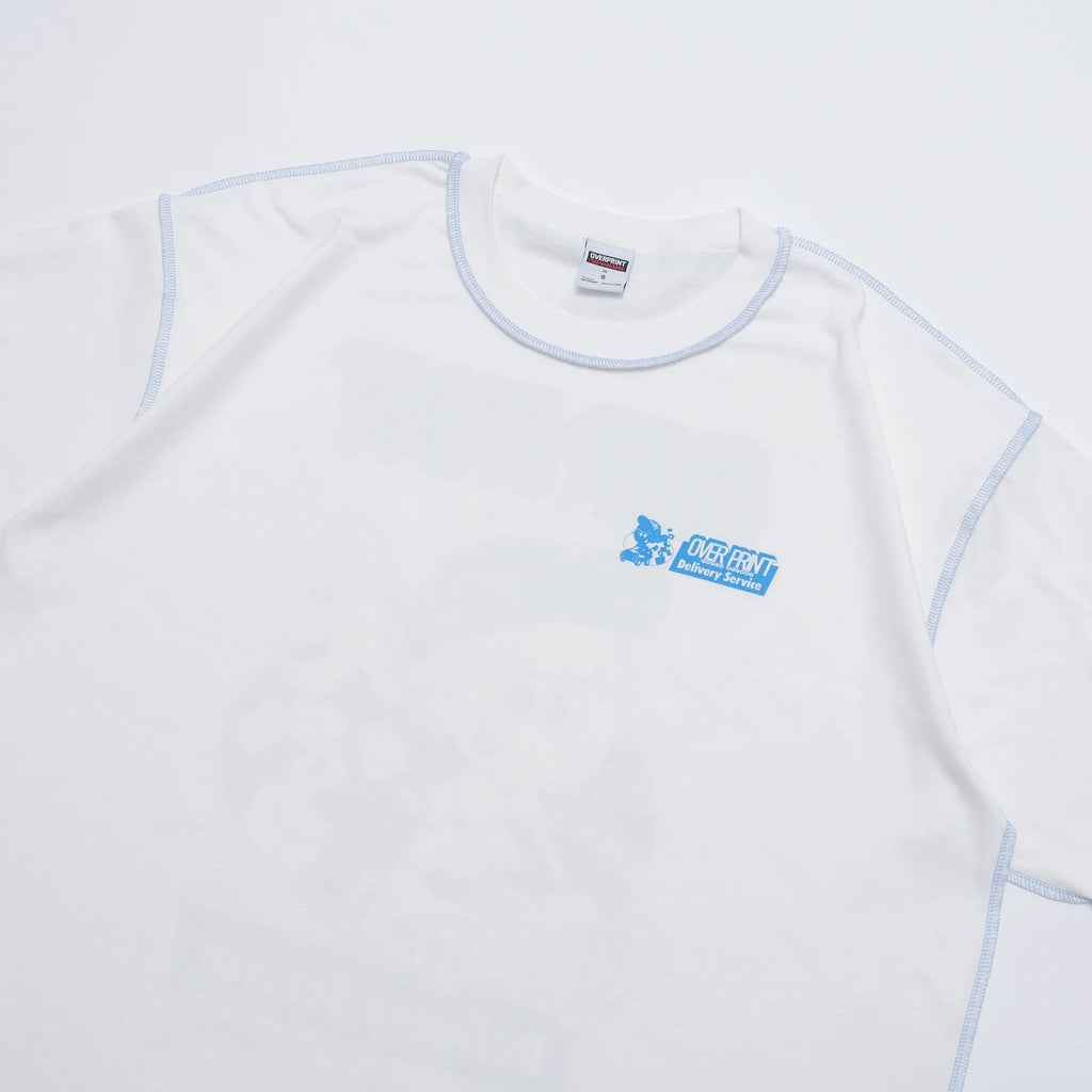 Over Print ZEROZEROHERO Global Delivery Tee