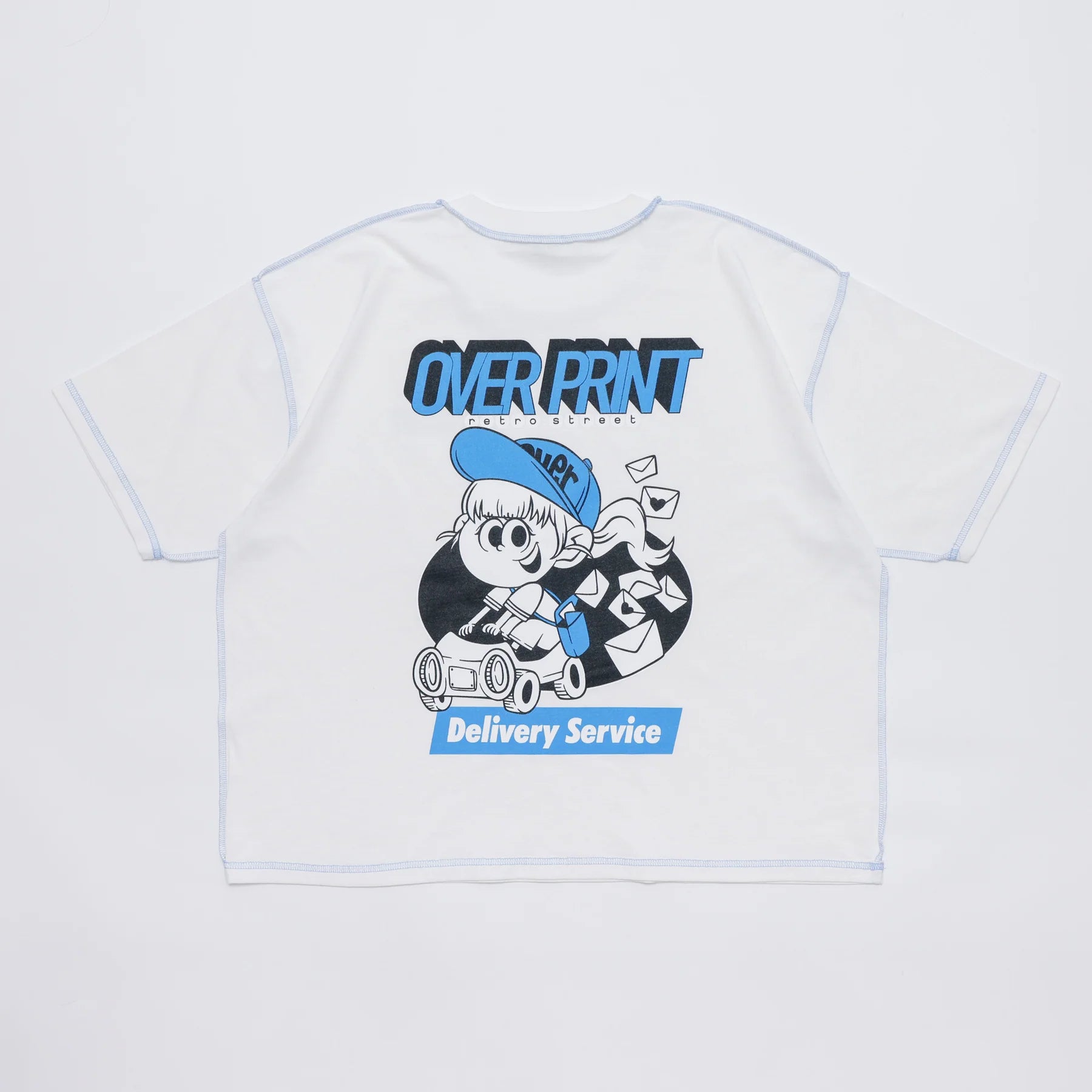 Over Print ZEROZEROHERO Global Delivery Tee