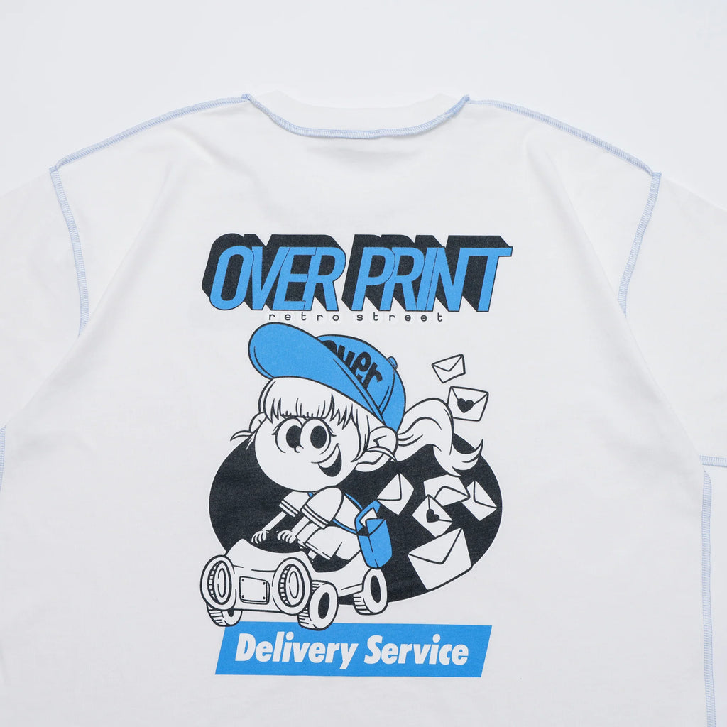 Over Print ZEROZEROHERO Global Delivery Tee