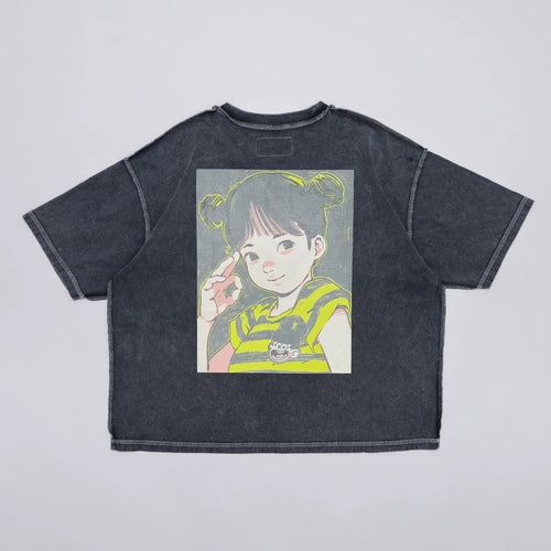 Over Print COTOH POP ART pigment Tee Ver23 GLOW IN THE DARK
