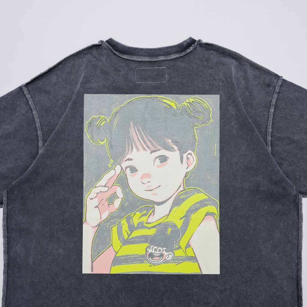 Over Print COTOH POP ART pigment Tee Ver23 GLOW IN THE DARK