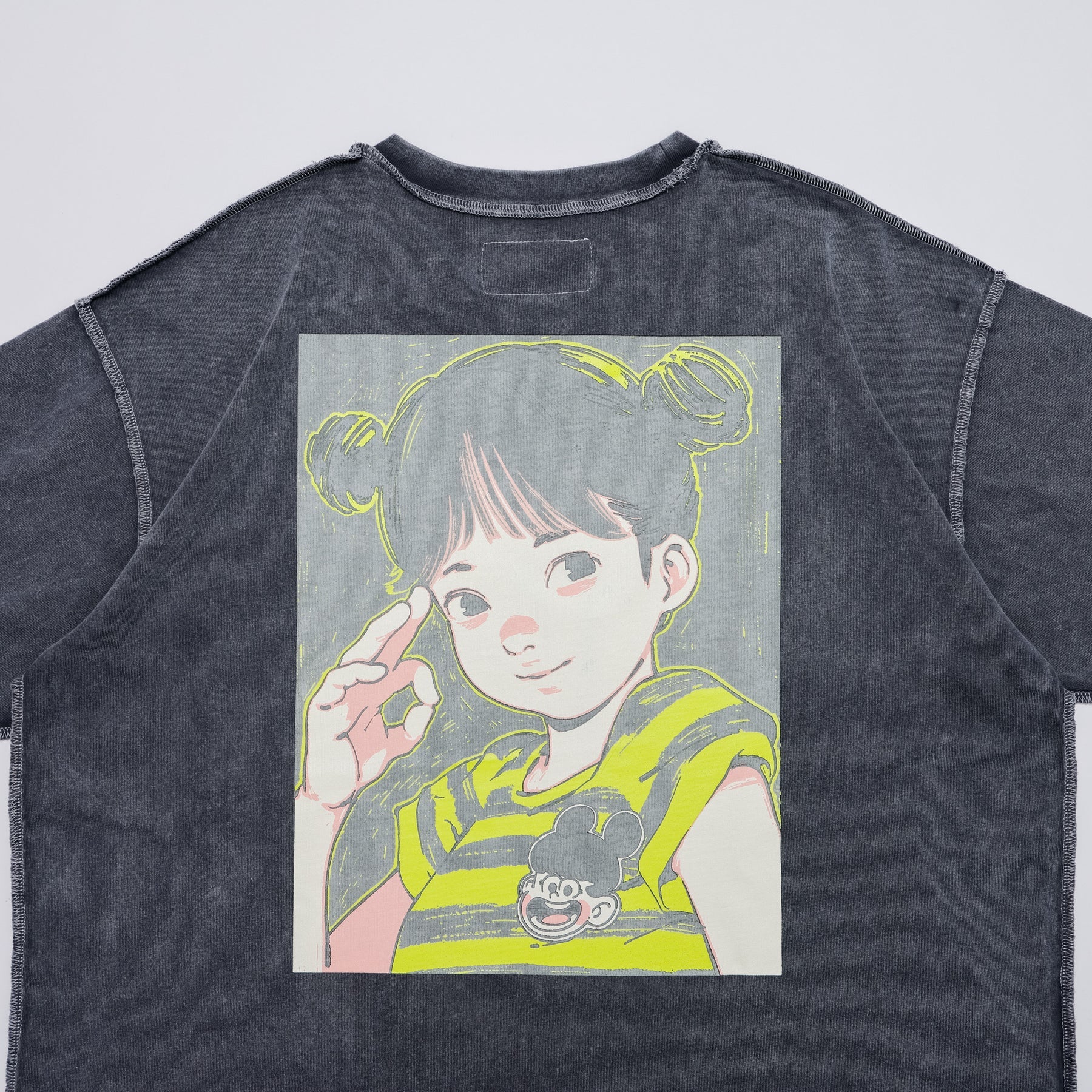 Over Print COTOH POP ART pigment Tee Ver23 GLOW IN THE DARK