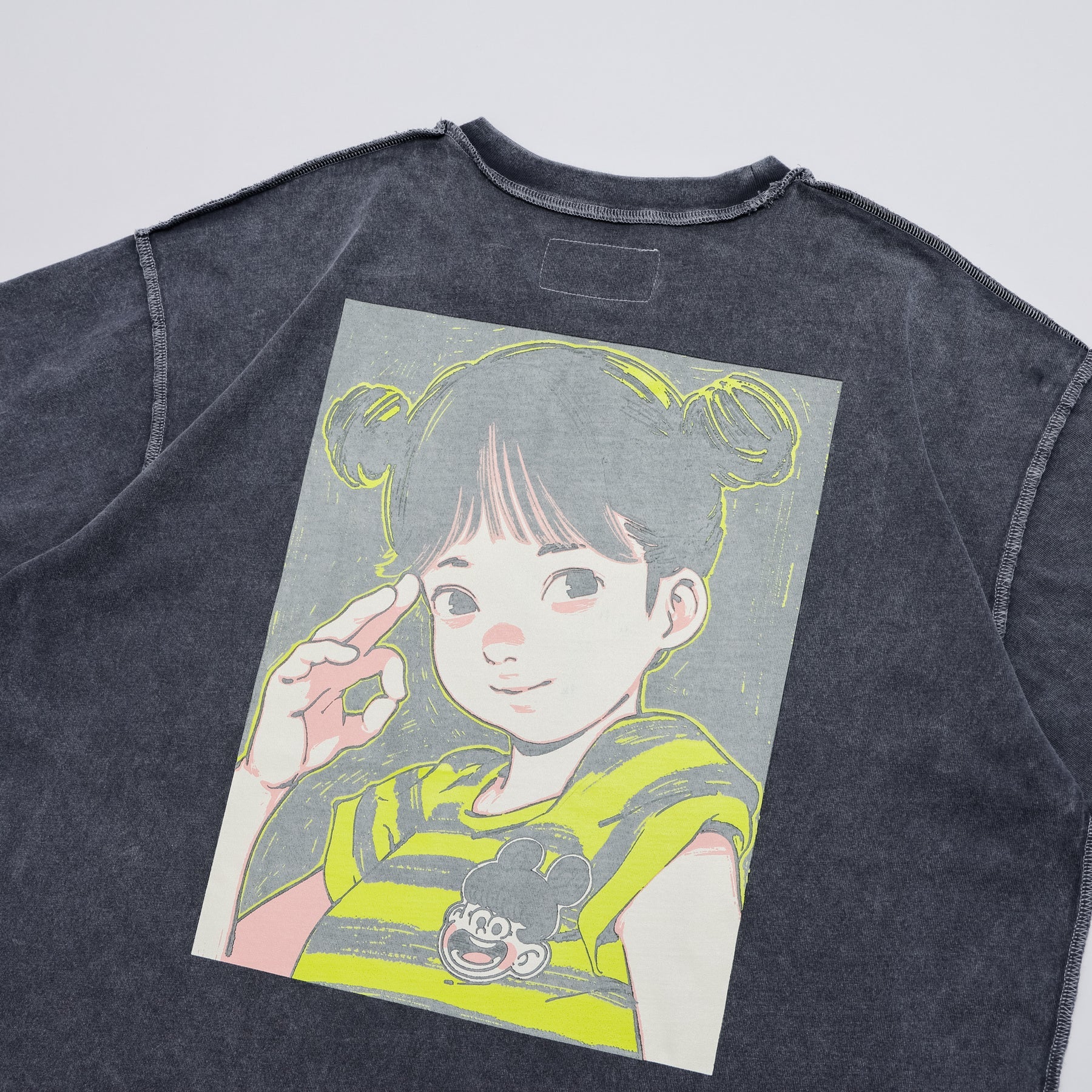Over Print COTOH POP ART pigment Tee Ver23 GLOW IN THE DARK