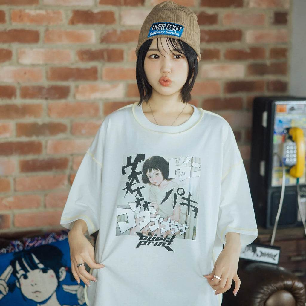 Over Print｜no.1582_Onomatopoeia War Tee