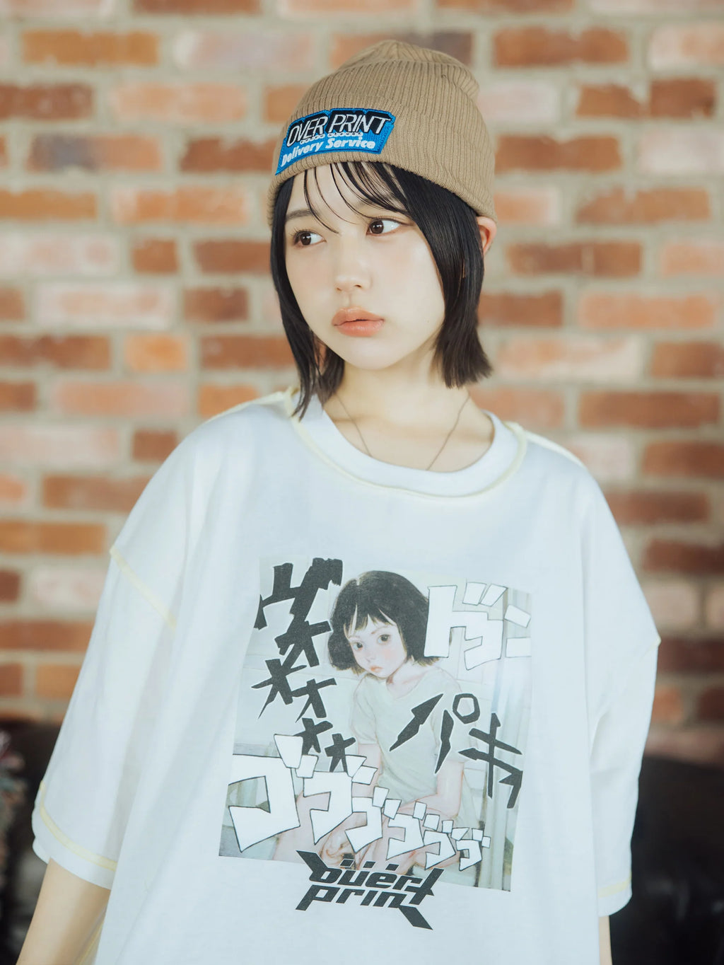 Over Print｜no.1582_Onomatopoeia War Tee
