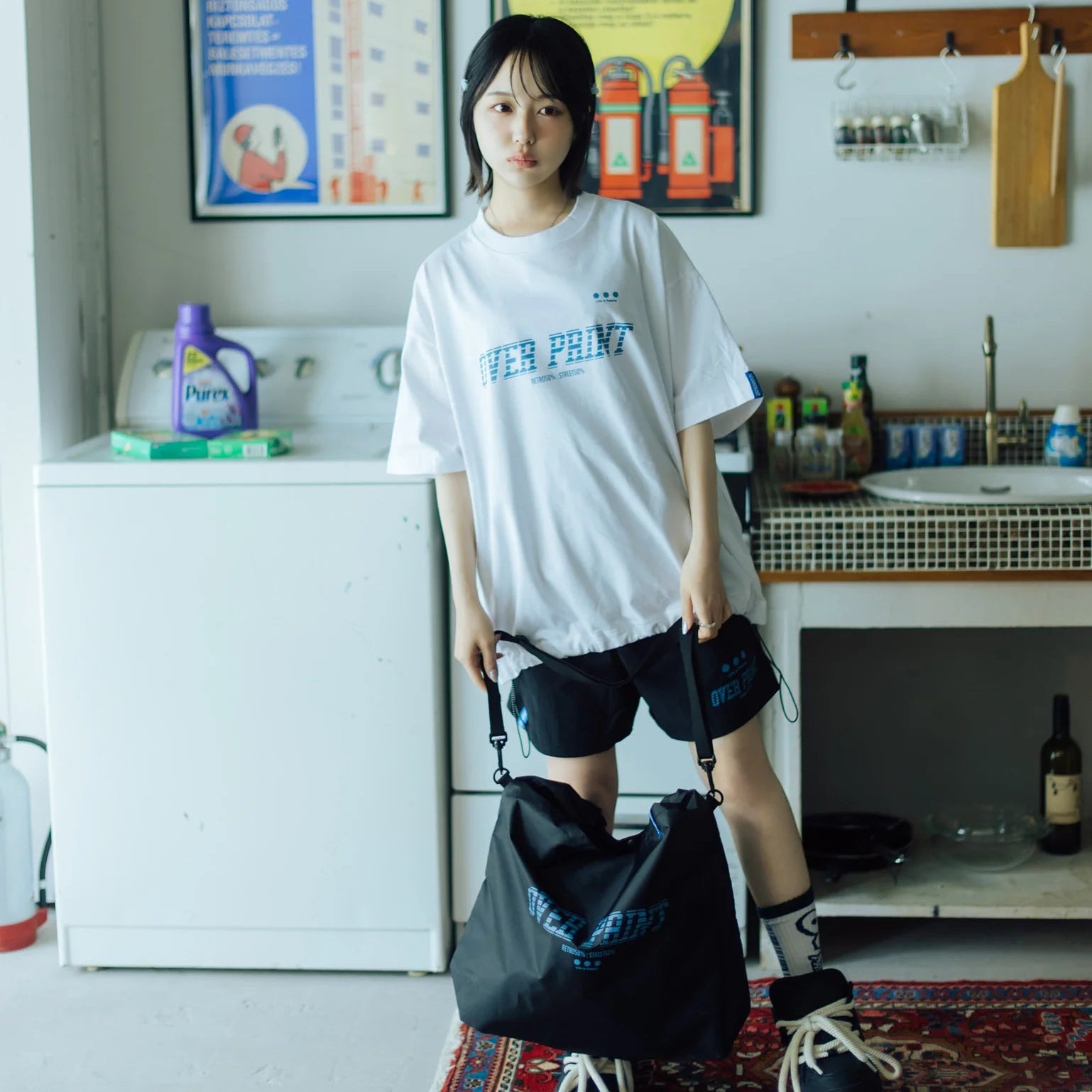 Over Print - BLUE MOTION Tee - 3 Colors
