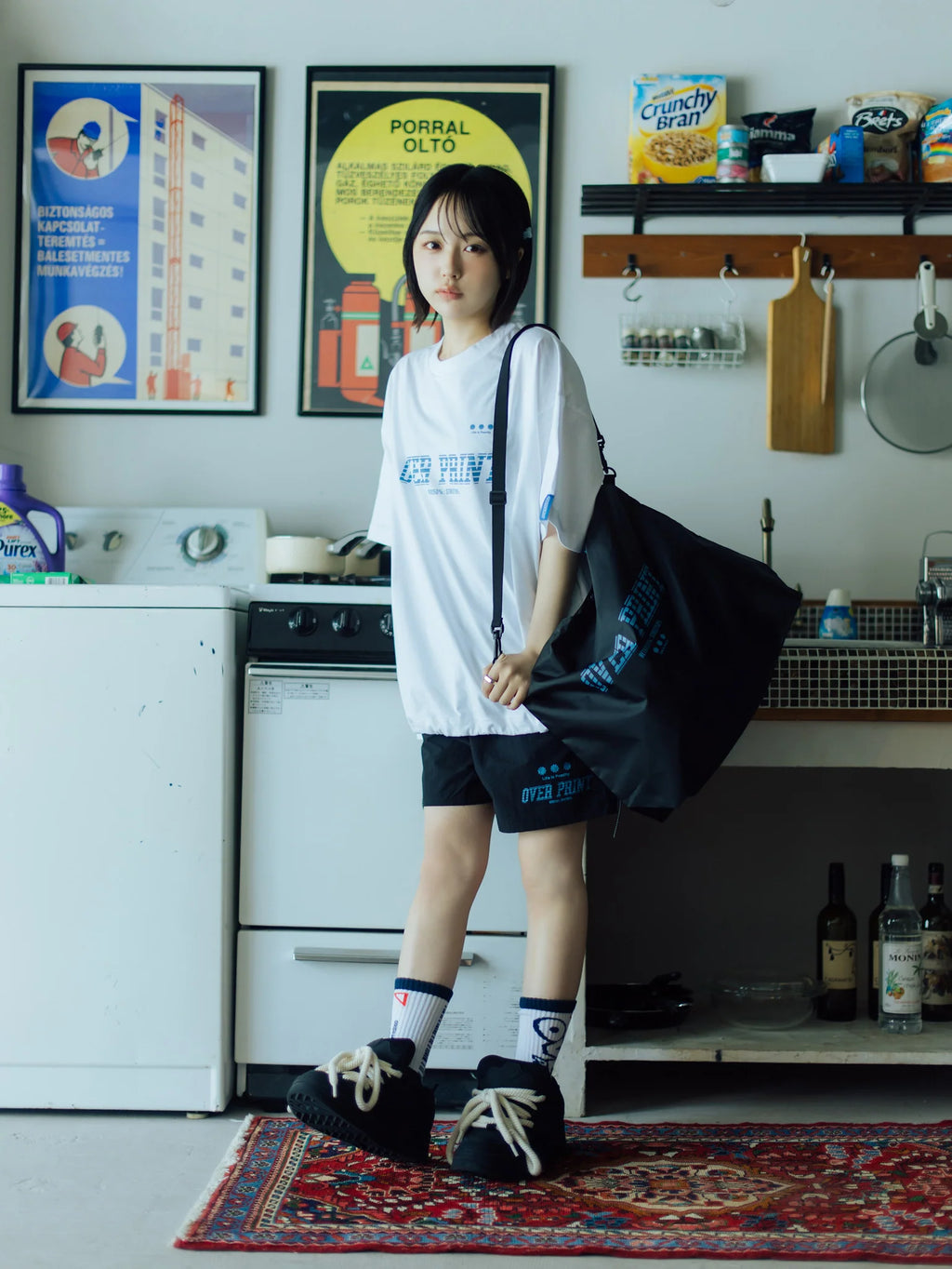 Over Print - BLUE MOTION Tee - 3 Colors