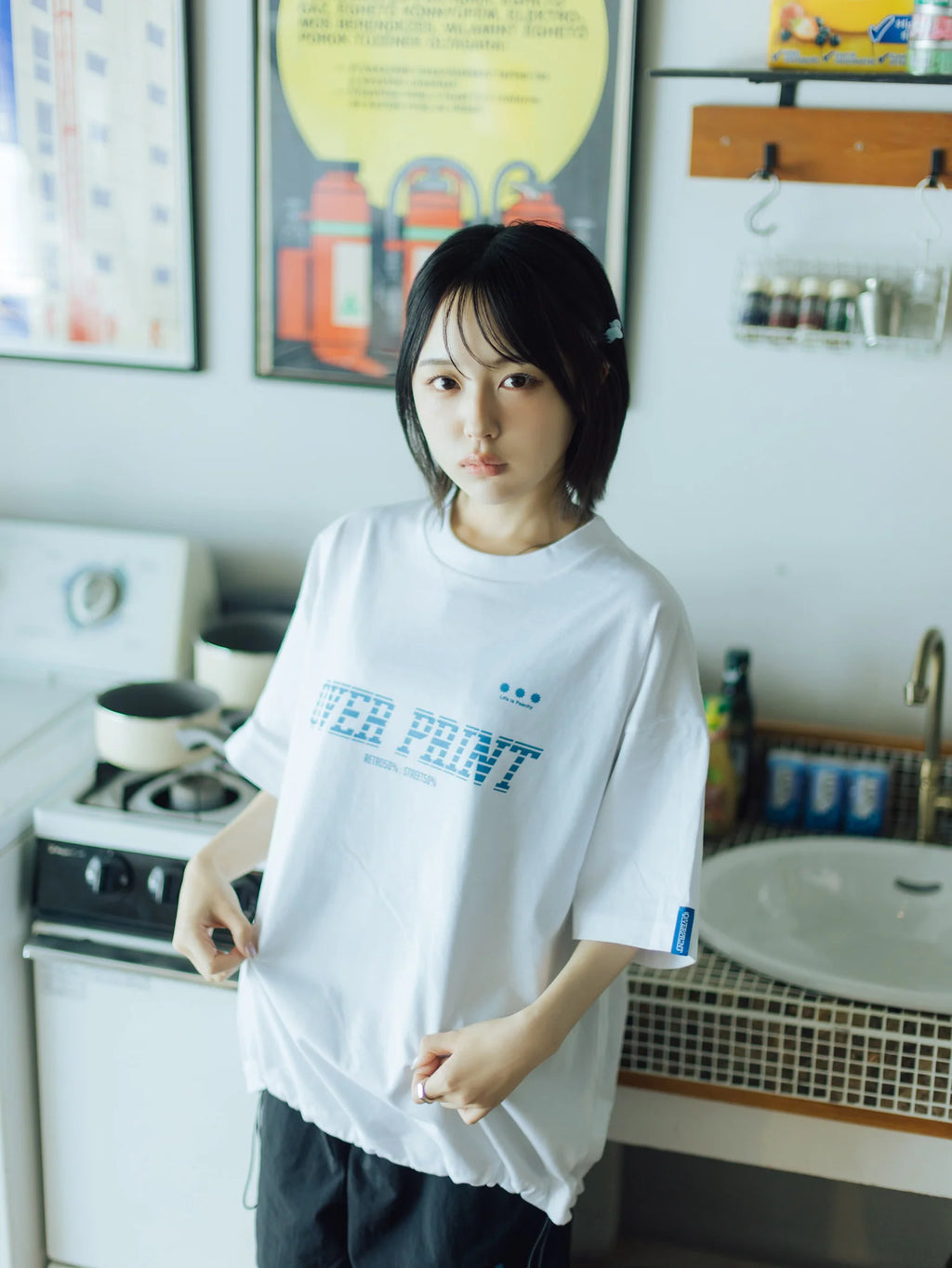 Over Print - BLUE MOTION Tee - 3 Colors