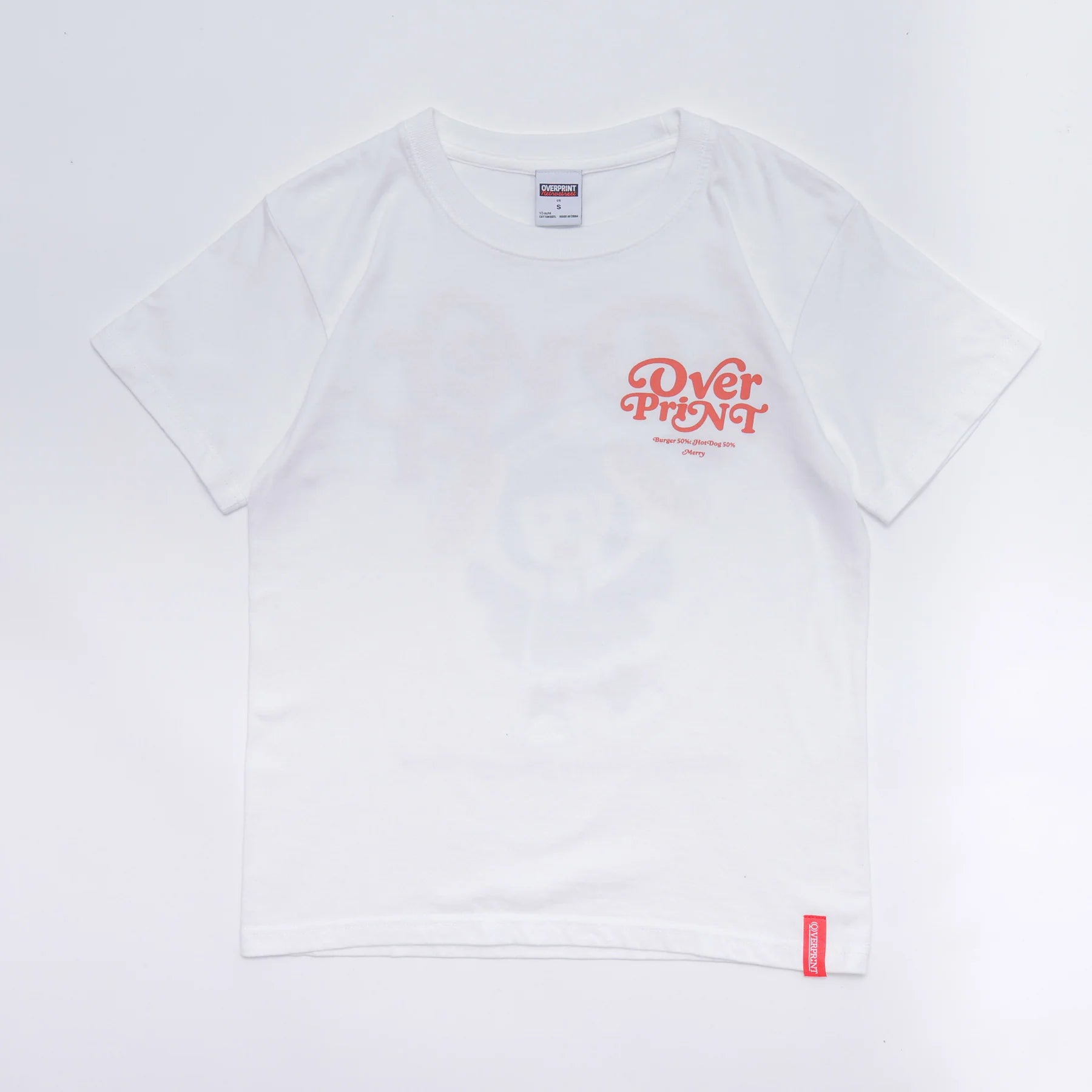 Over Print - MERRY MERRY Ladies mini Tee  - 2 Colors