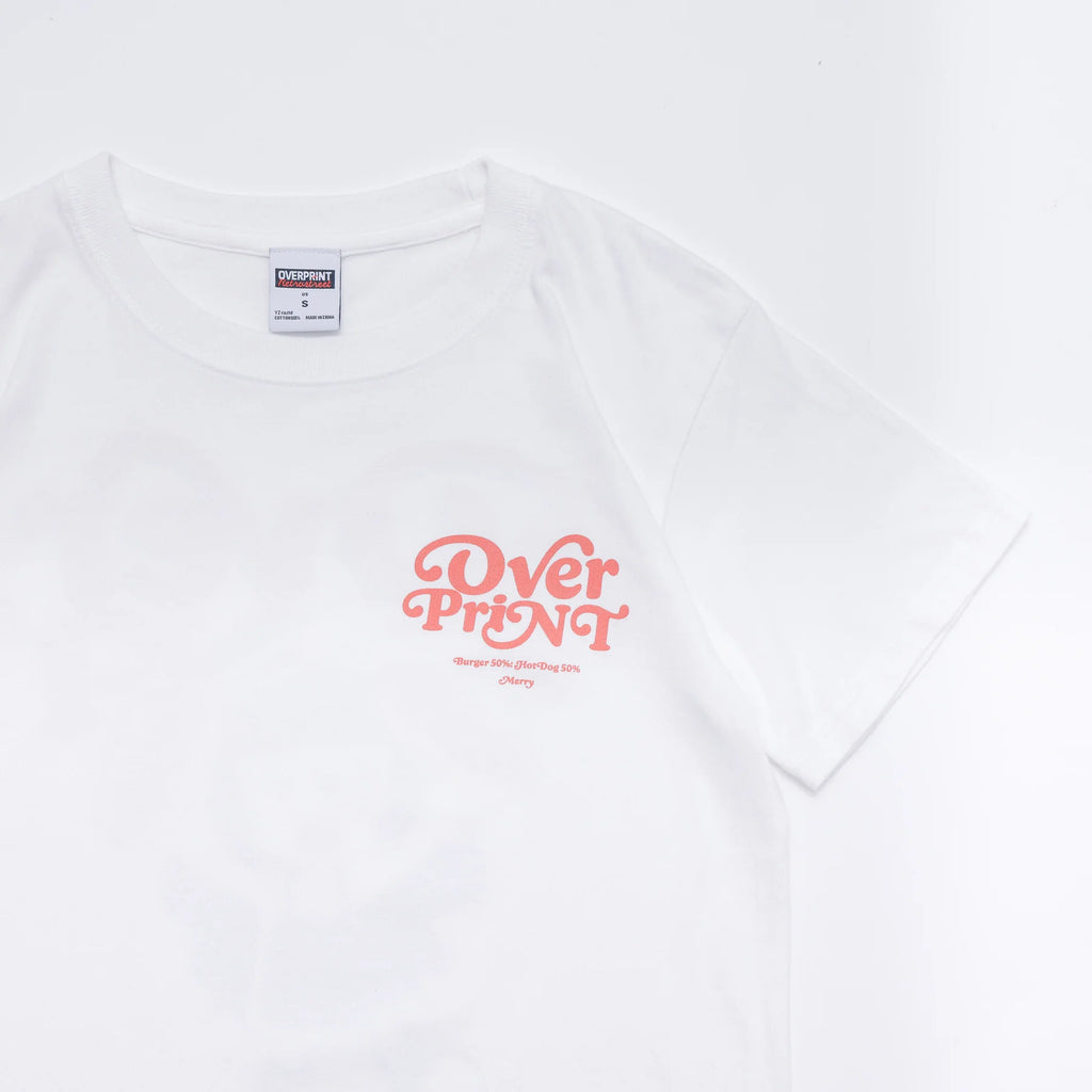 Over Print - MERRY MERRY Ladies mini Tee  - 2 Colors