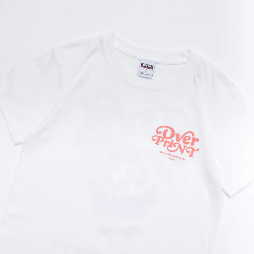 Over Print - MERRY MERRY Ladies mini Tee  - 2 Colors