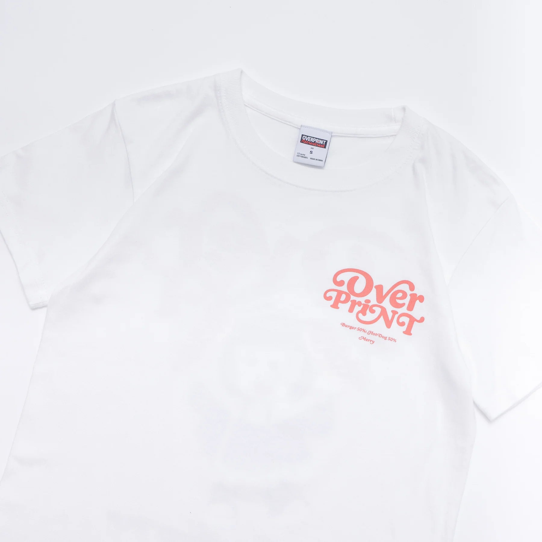 Over Print - MERRY MERRY Ladies mini Tee  - 2 Colors