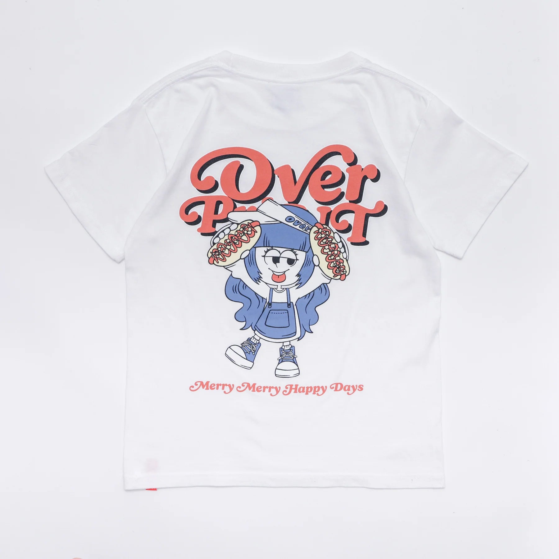 Over Print - MERRY MERRY Ladies mini Tee  - 2 Colors