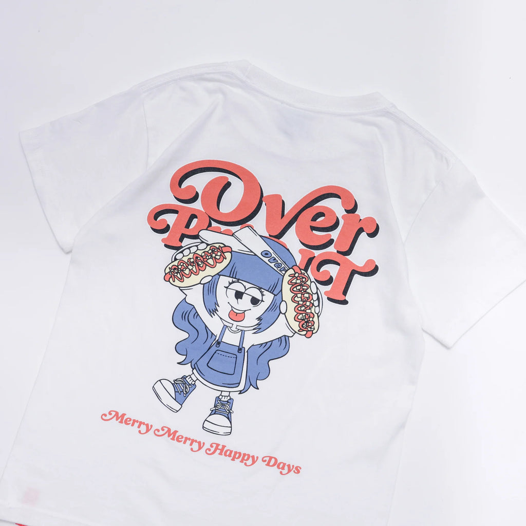 Over Print - MERRY MERRY Ladies mini Tee  - 2 Colors