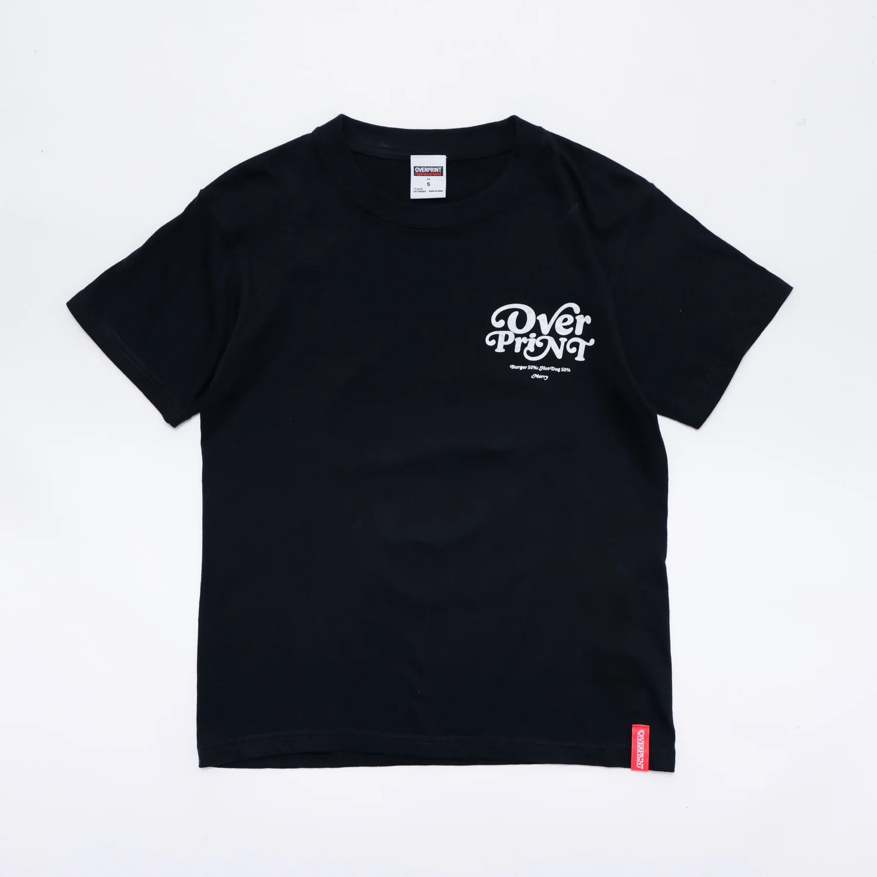 Over Print - MERRY MERRY Ladies mini Tee  - 2 Colors