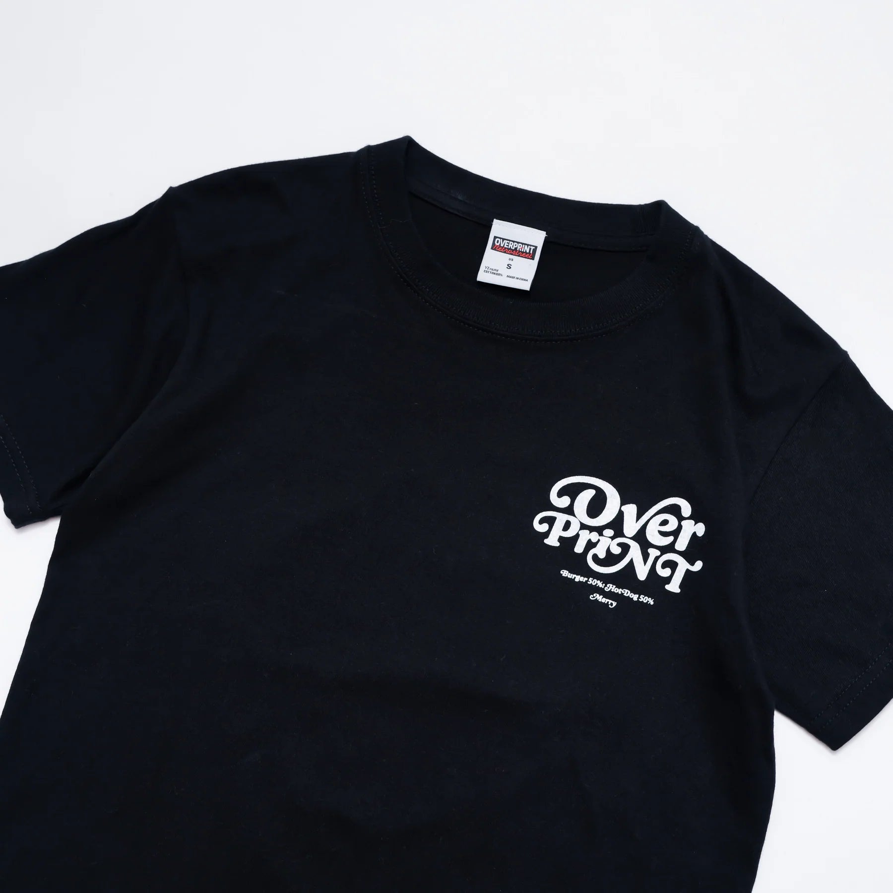 Over Print - MERRY MERRY Ladies mini Tee  - 2 Colors