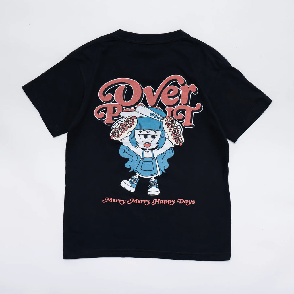 Over Print - MERRY MERRY Ladies mini Tee  - 2 Colors