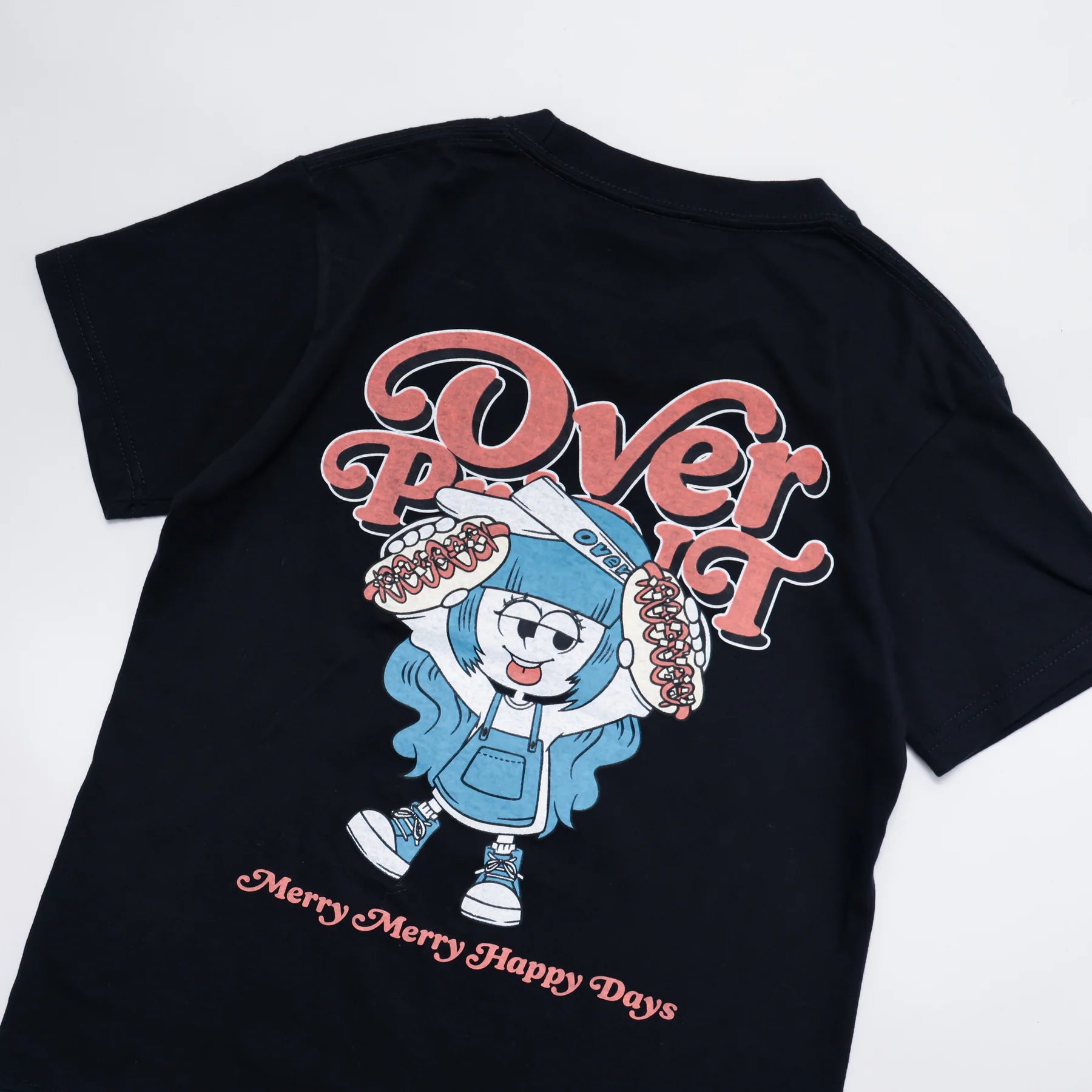 Over Print - MERRY MERRY Ladies mini Tee  - 2 Colors