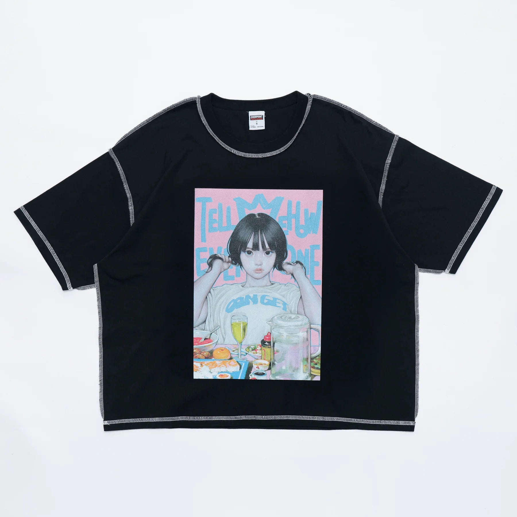 Over Print sss-5 Tee