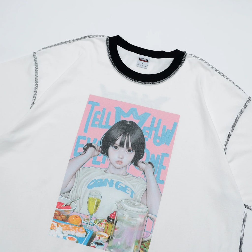 Over Print sss-5 Tee