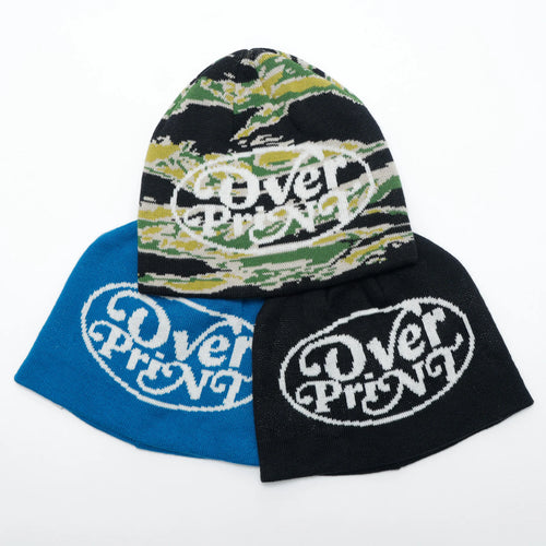 Over Print JQ knit beanie