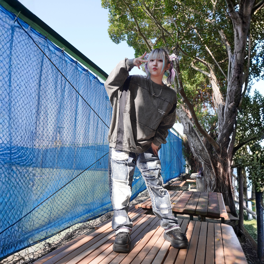 Over Print - pigment Rebirth LS Tee_yinhao_limited