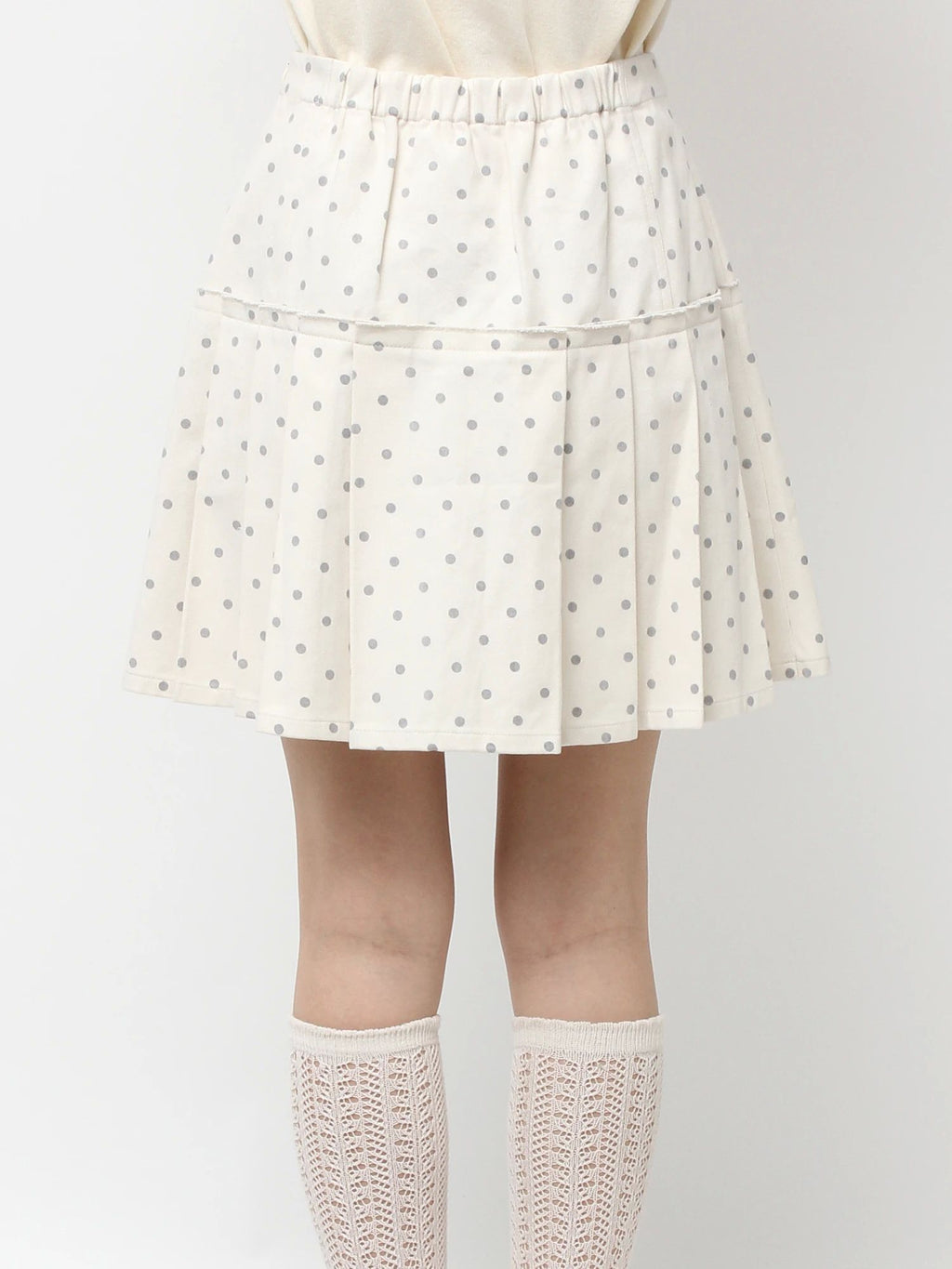 merry jenny｜Lulu Dot Pleated Mini Skirt