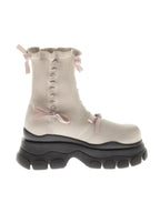 merry jenny｜Ribbon knit boots