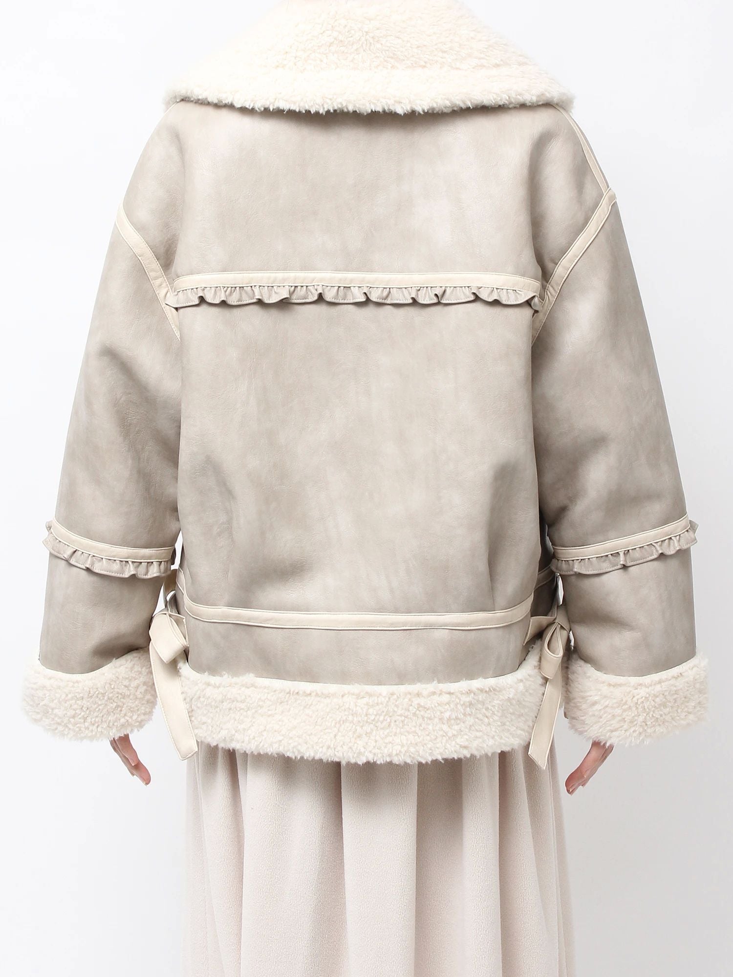 merry jenny｜Cream Boa Mouton Blouson