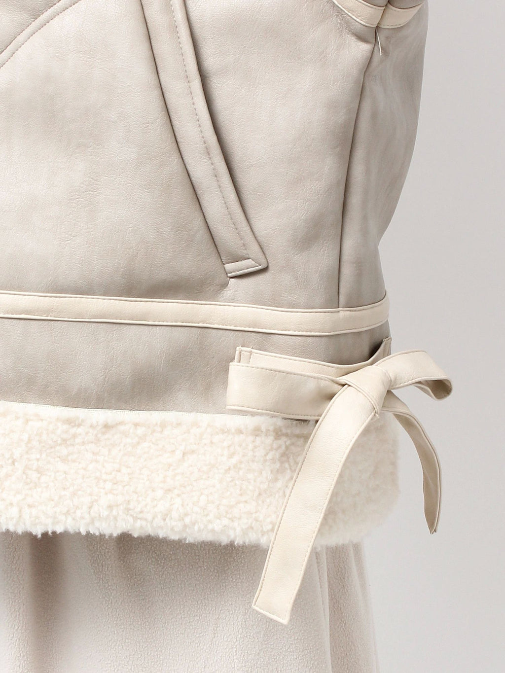 merry jenny｜Cream Boa Mouton Blouson