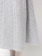 merry jenny｜Cape Ribbon Knit Dress