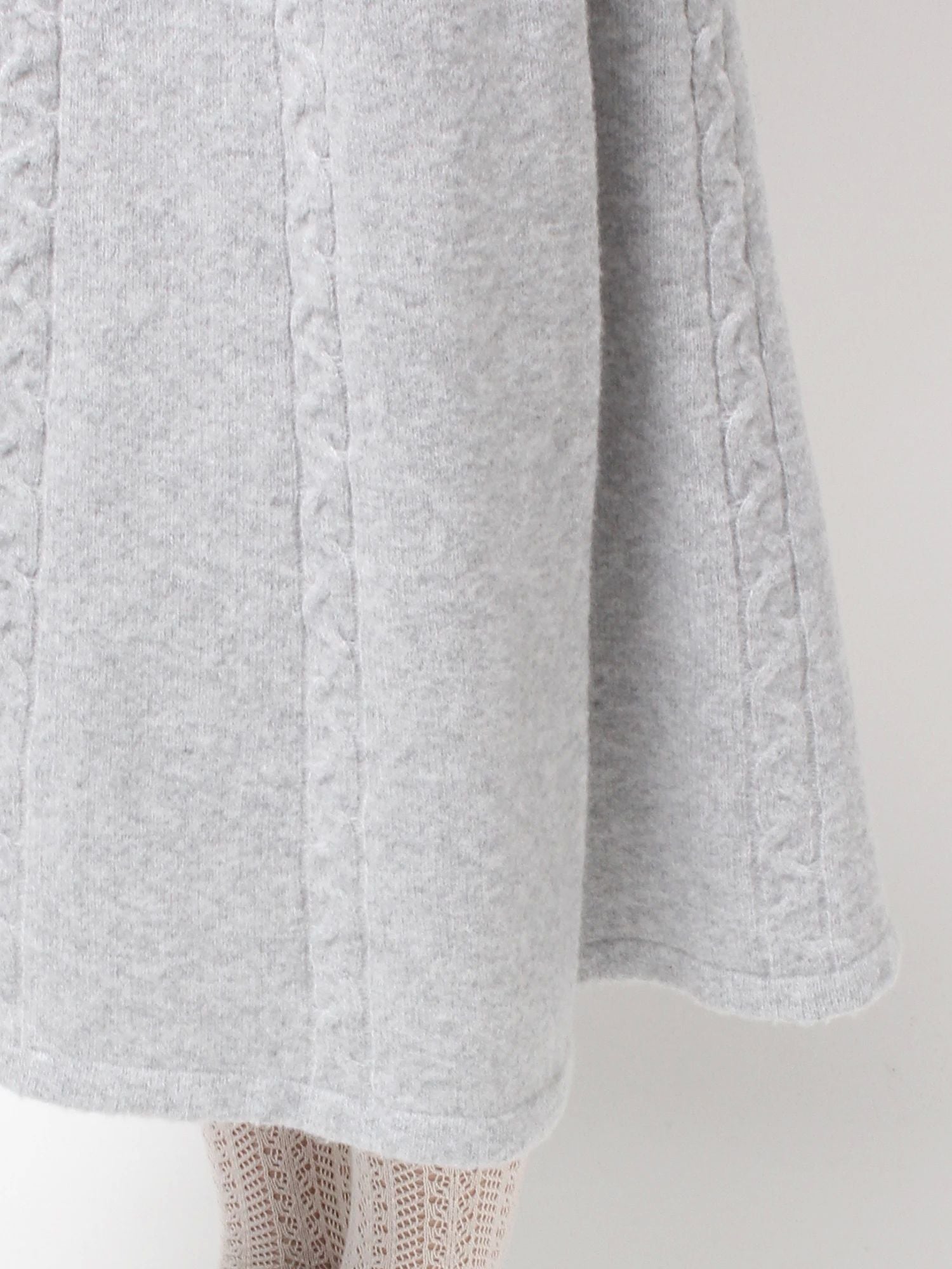 merry jenny｜Cape Ribbon Knit Dress