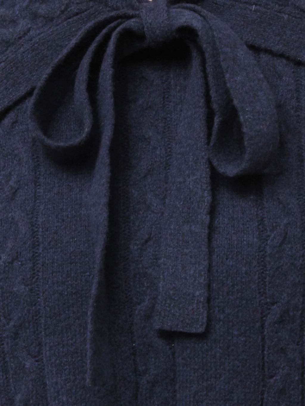 merry jenny｜Cape Ribbon Knit Dress