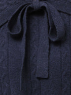 merry jenny｜Cape Ribbon Knit Dress