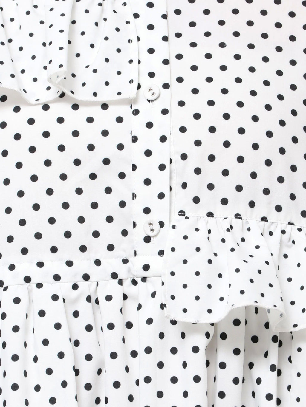 merry jenny｜Frill Dot Decoration Dress