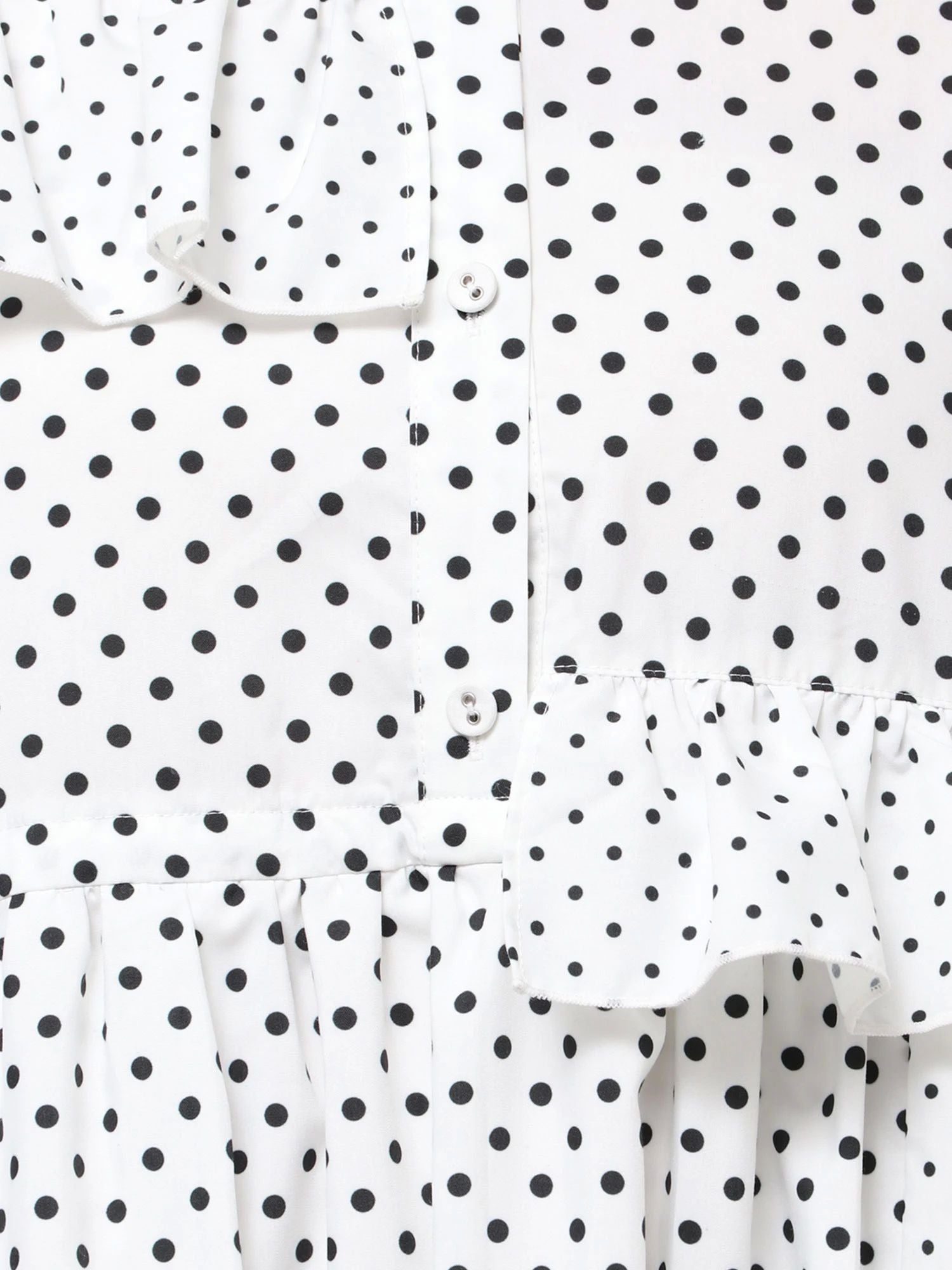 merry jenny｜Frill Dot Decoration Dress