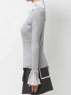 merry jenny｜Lace Rib Knit